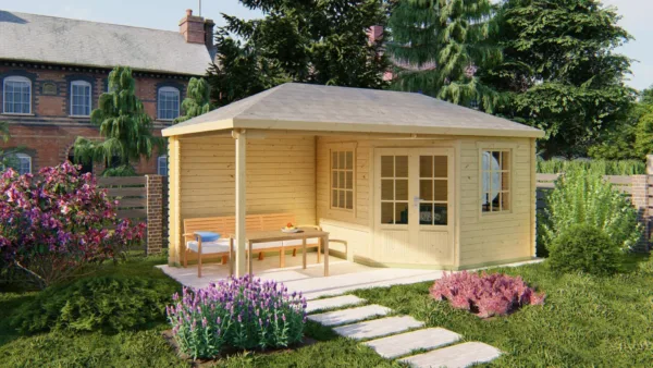 Blokhut - Tuinhuis Markku | 28 mm | vuren onbehandeld 1