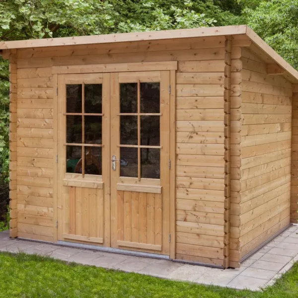 Blokhut - Tuinhuis Mila | 28 mm | vuren onbehandeld 3