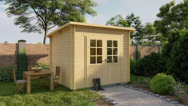 Blokhut - Tuinhuis Mila | 28 mm | vuren onbehandeld 1