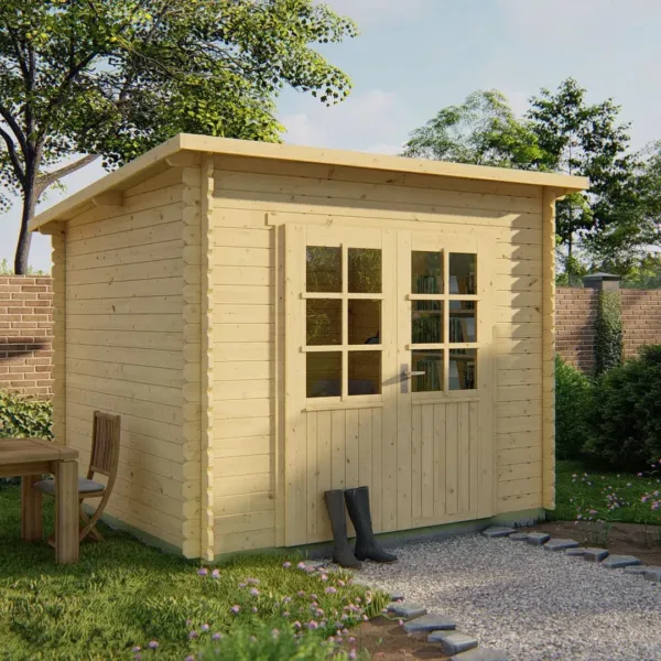 Blokhut - Tuinhuis Mila | 28 mm | vuren onbehandeld 1