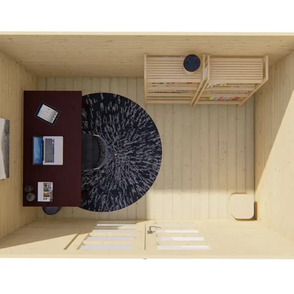 Blokhut - Tuinhuis Minimodern | 28 mm | vuren onbehandeld 7