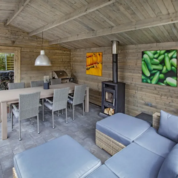 Blokhut - Tuinhuis Mokka | 40 mm | vuren onbehandeld 5
