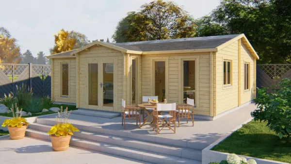 Blokhut - Tuinhuis Mullingar | 70 mm | vuren onbehandeld 1