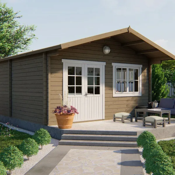 Blokhut - Tuinhuis Niedersachsen | 70 mm | vuren onbehandeld 2
