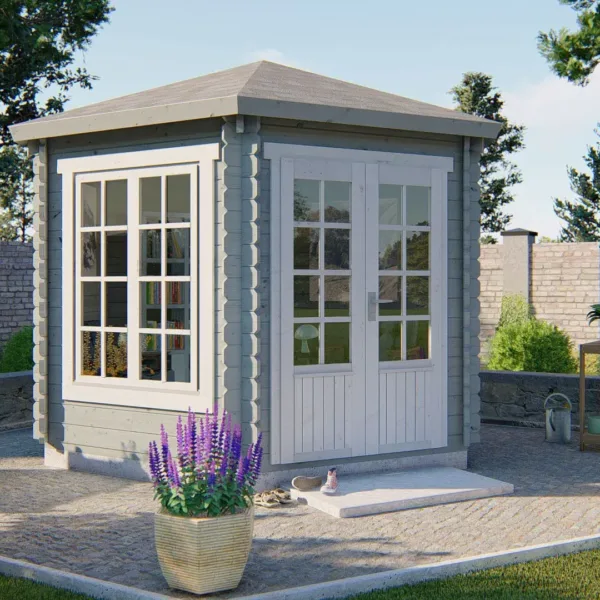 Blokhut - Tuinhuis Nora | 34 mm | vuren onbehandeld 2