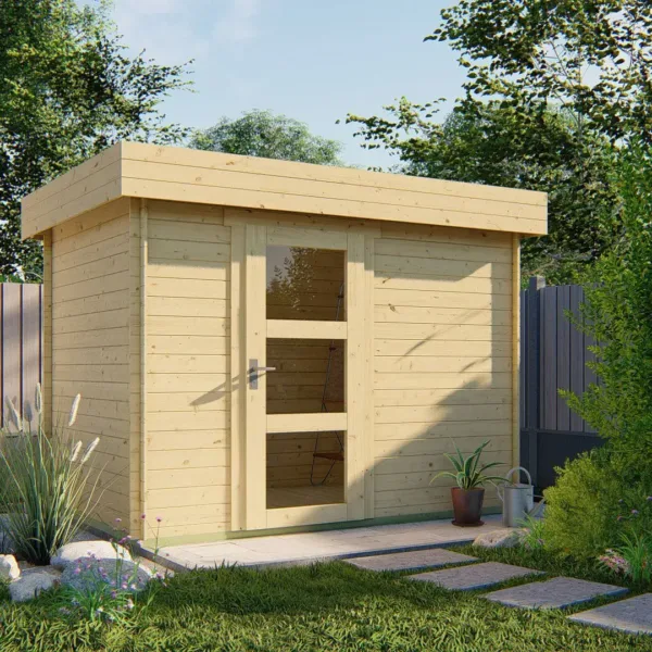 Blokhut - Tuinhuis Novalie | 19 mm | vuren onbehandeld 1