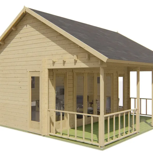 Blokhut - Tuinhuis Olaug | 44 mm | vuren onbehandeld 4