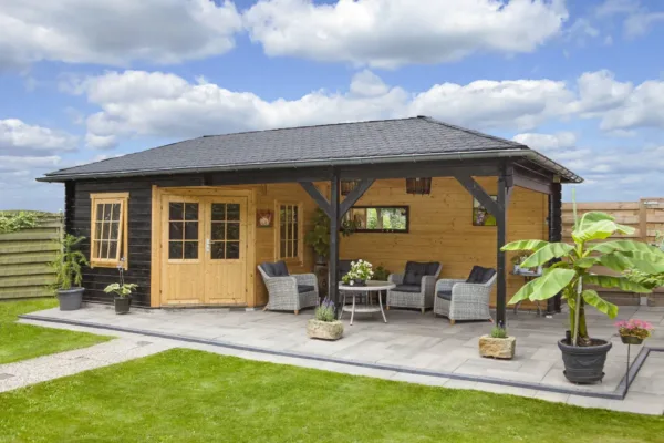 Blokhut - Tuinhuis Paiva | 44 mm | vuren onbehandeld 4