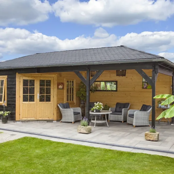 Blokhut - Tuinhuis Paiva | 44 mm | vuren onbehandeld 4