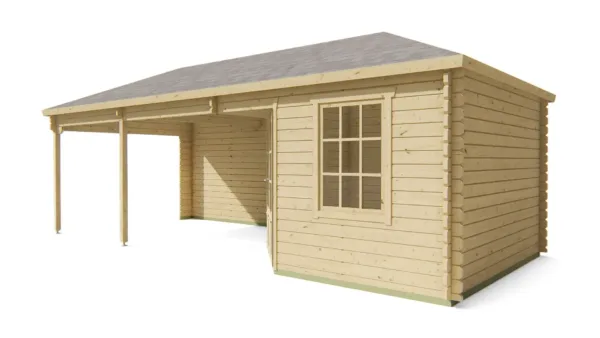 Blokhut - Tuinhuis Paiva | 44 mm | vuren onbehandeld 6