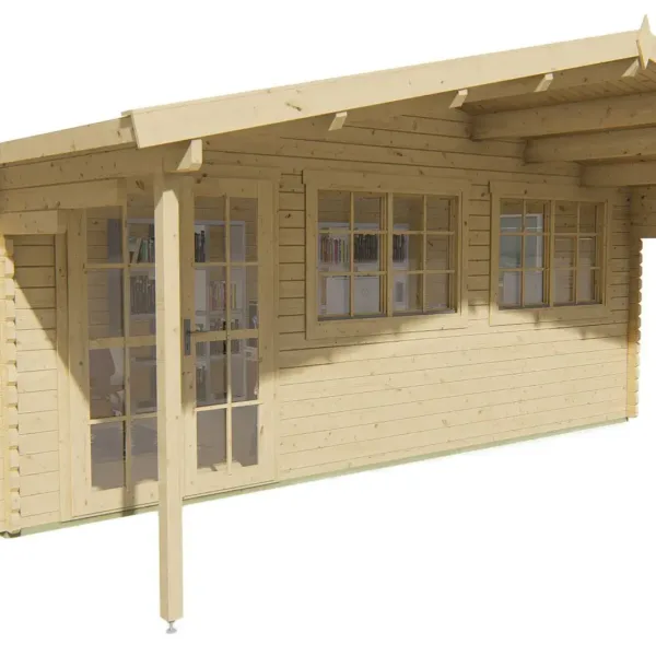 Blokhut - Tuinhuis Pinkus | 44 mm | vuren onbehandeld 4
