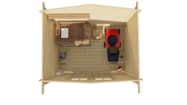 Blokhut - Tuinhuis Robert | 28 mm | vuren onbehandeld 6