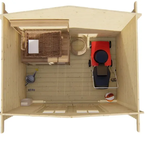 Blokhut - Tuinhuis Robert | 28 mm | vuren onbehandeld 6