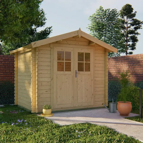 Blokhut - Tuinhuis Robert | 28 mm | vuren onbehandeld 1