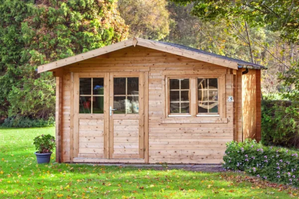 Blokhut - Tuinhuis Rorik | 58 mm | vuren onbehandeld 3