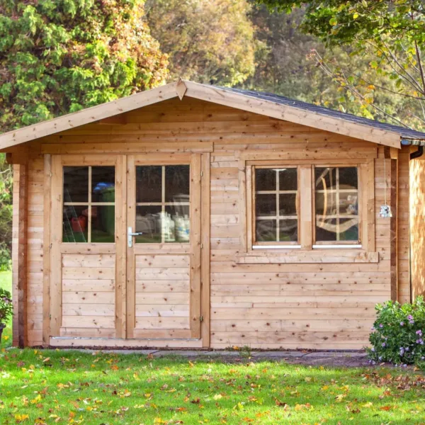 Blokhut - Tuinhuis Rorik | 58 mm | vuren onbehandeld 3