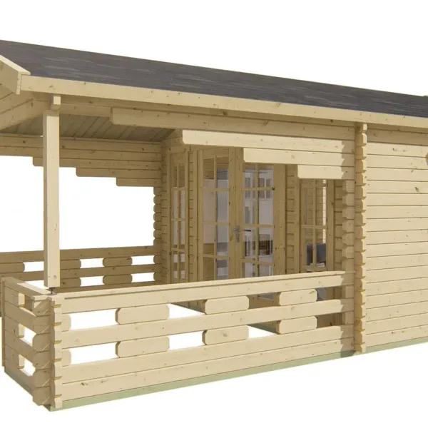 Blokhut - Tuinhuis Sanstrov | 44 mm | vuren onbehandeld 4