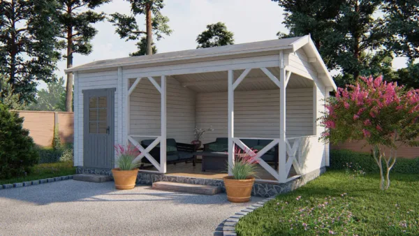 Blokhut - Tuinhuis Selma | 40 mm | vuren onbehandeld 2