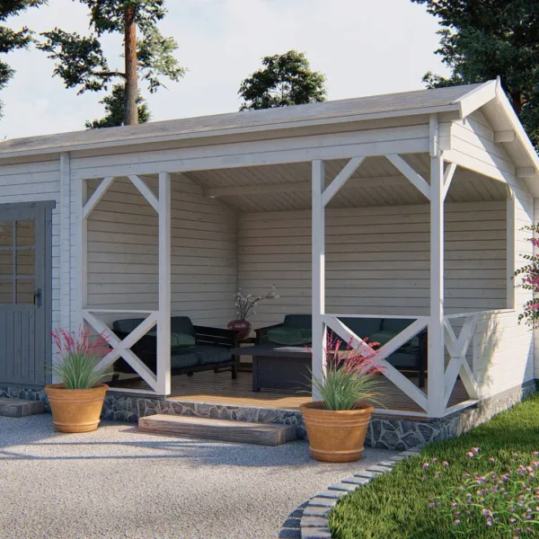Blokhut - Tuinhuis Selma | 40 mm | vuren onbehandeld 2