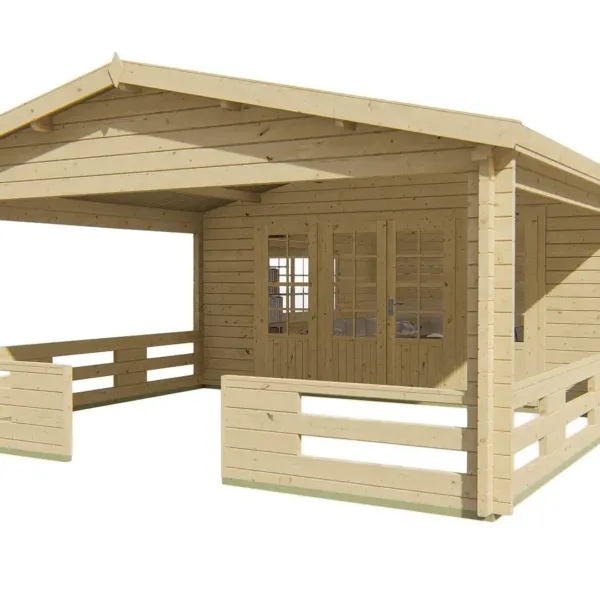 Blokhut - Tuinhuis Sheffield | 58 mm | vuren onbehandeld 4