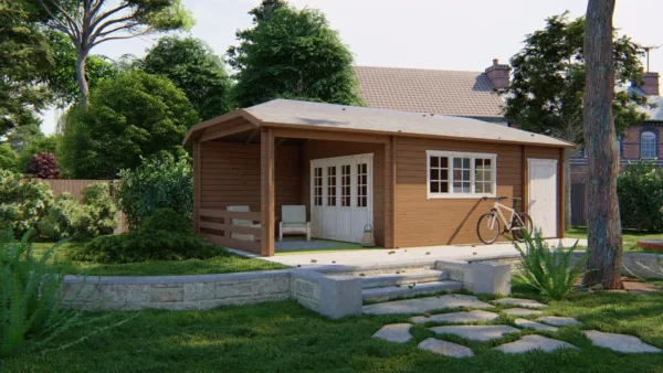 Blokhut - Tuinhuis Sibella | 44 mm | vuren onbehandeld 2