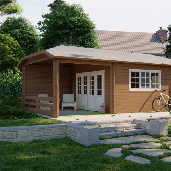 Blokhut - Tuinhuis Sibella | 44 mm | vuren onbehandeld 2