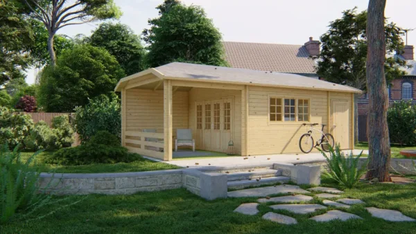 Blokhut - Tuinhuis Sibella | 44 mm | vuren onbehandeld 1
