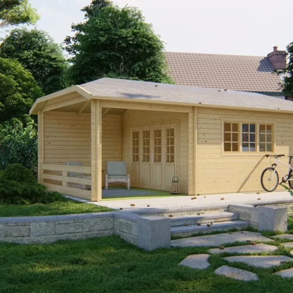 Blokhut - Tuinhuis Sibella | 44 mm | vuren onbehandeld 1