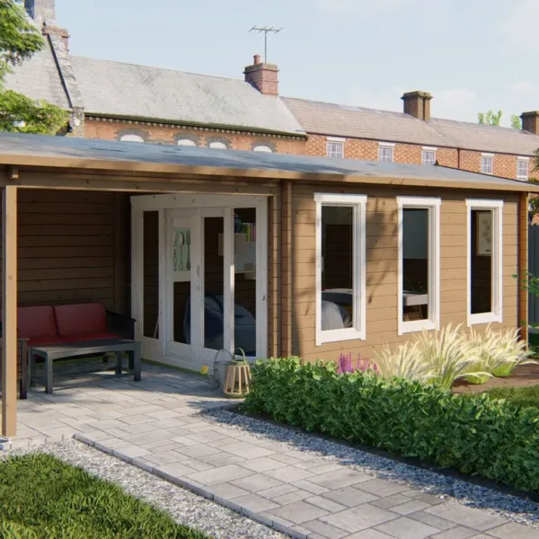 Blokhut - Tuinhuis Skeg | 44 mm | vuren onbehandeld 2