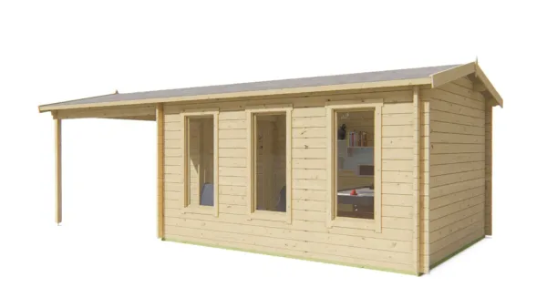 Blokhut - Tuinhuis Skeg | 44 mm | vuren onbehandeld 4