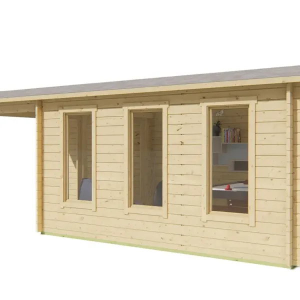 Blokhut - Tuinhuis Skeg | 44 mm | vuren onbehandeld 4