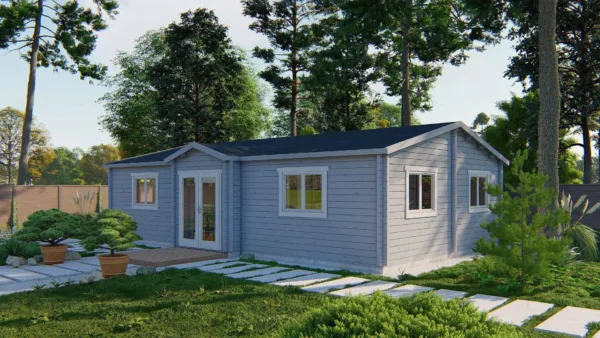 Blokhut - Tuinhuis Skerries | 70 mm | vuren onbehandeld 2
