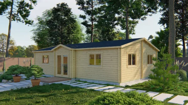 Blokhut - Tuinhuis Skerries | 70 mm | vuren onbehandeld 1