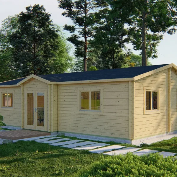 Blokhut - Tuinhuis Skerries | 70 mm | vuren onbehandeld 1