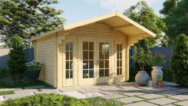 Blokhut - Tuinhuis Sören | 44 mm | vuren onbehandeld 1