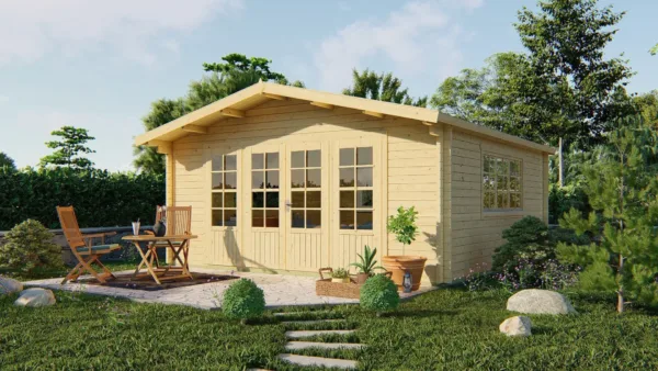 Blokhut - Tuinhuis Southampton | 58 mm | vuren onbehandeld 1