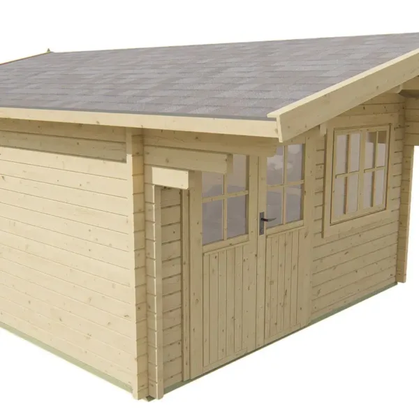 Blokhut - Tuinhuis Stian | 58 mm | vuren onbehandeld 4