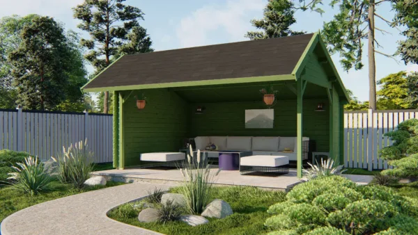 Blokhut - Tuinhuis Thüringen | 44 mm | vuren onbehandeld 2