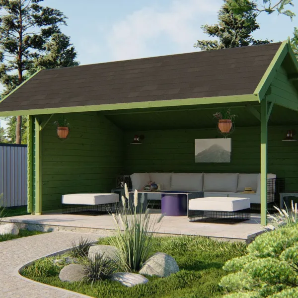 Blokhut - Tuinhuis Thüringen | 44 mm | vuren onbehandeld 2