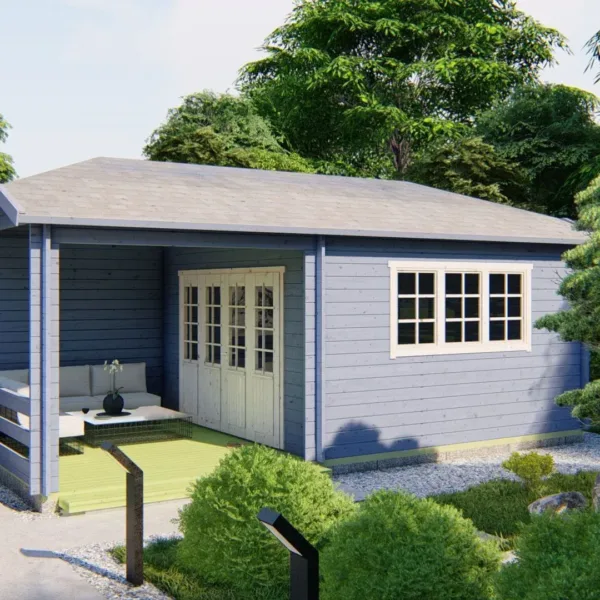 Blokhut - Tuinhuis Torkel | 44 mm | vuren onbehandeld 2