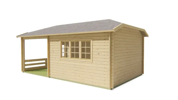 Blokhut - Tuinhuis Torkel | 44 mm | vuren onbehandeld 4