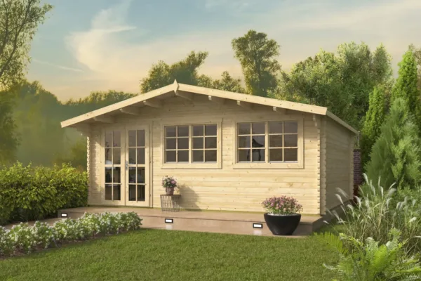 Blokhut - Tuinhuis Tova | 44 mm | vuren onbehandeld 1