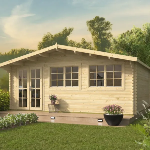 Blokhut - Tuinhuis Tova | 44 mm | vuren onbehandeld 1