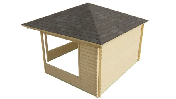 Blokhutprieel - Tuinhuis Marit | 44 mm | vuren onbehandeld 4