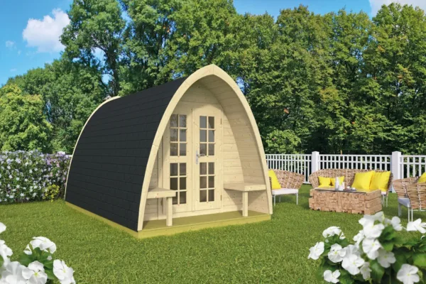 Camping POD 400 | 28 mm | vuren onbehandeld 1
