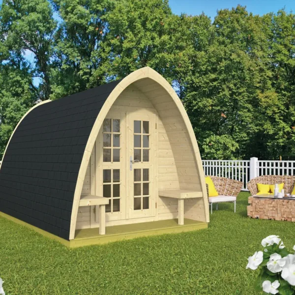 Camping POD 400 | 28 mm | vuren onbehandeld 1