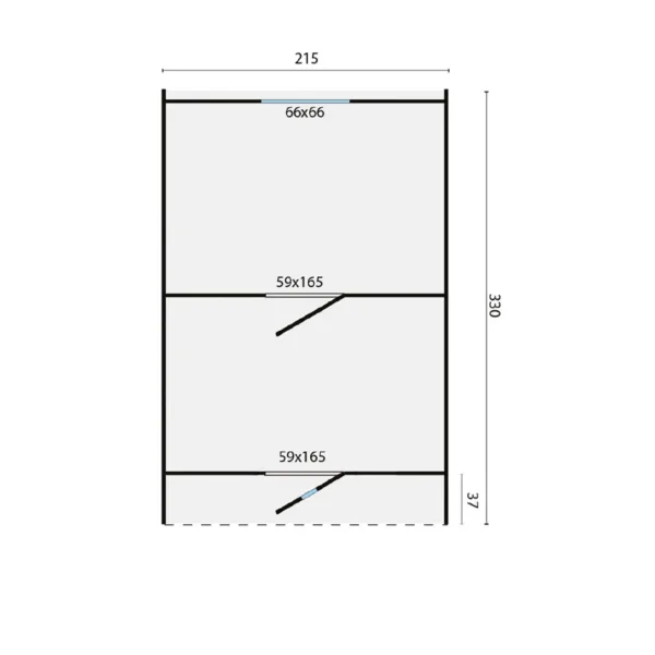 Campingbarrel | 28/42 mm | vuren onbehandeld 2