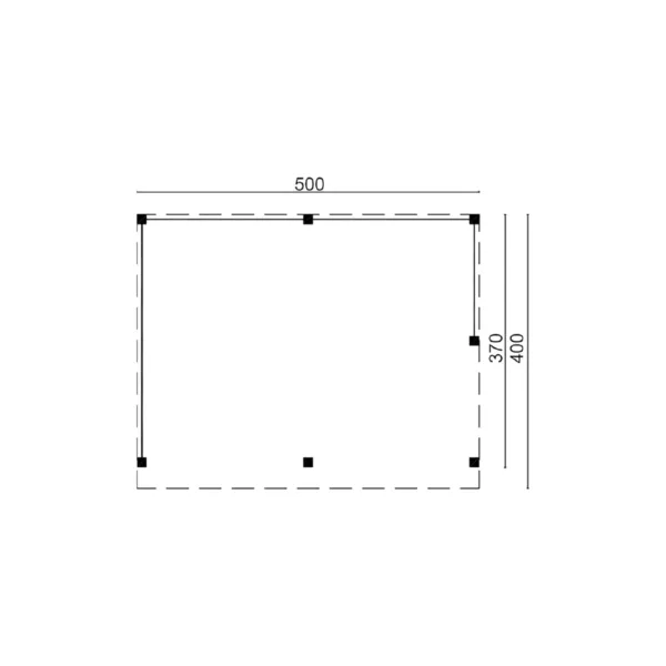 DHZ Plat dak Wezep geschaafd douglas 500 x 370 cm 3