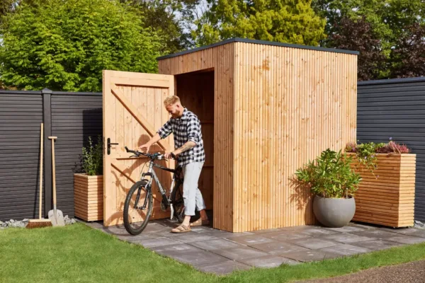 Douglas berging Linna 219 x 219 x 241 cm | inclusief deur 1