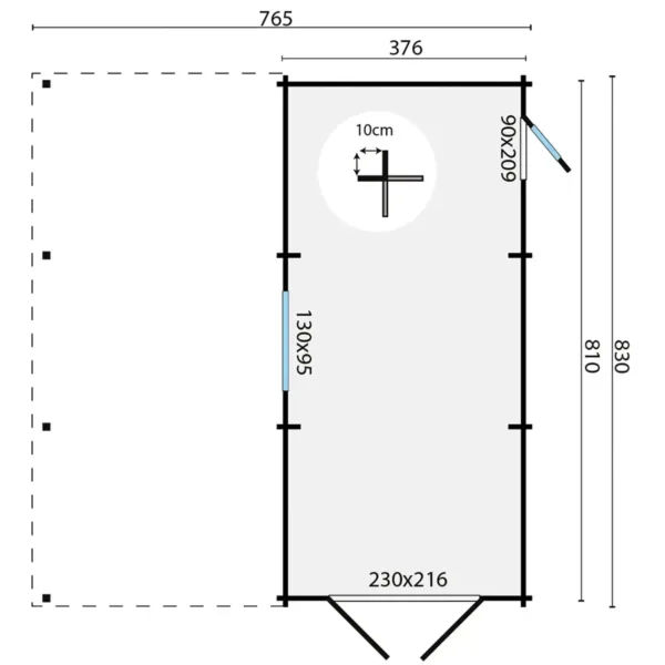 Garage-carport Berggren | 58 mm | vuren onbehandeld 3